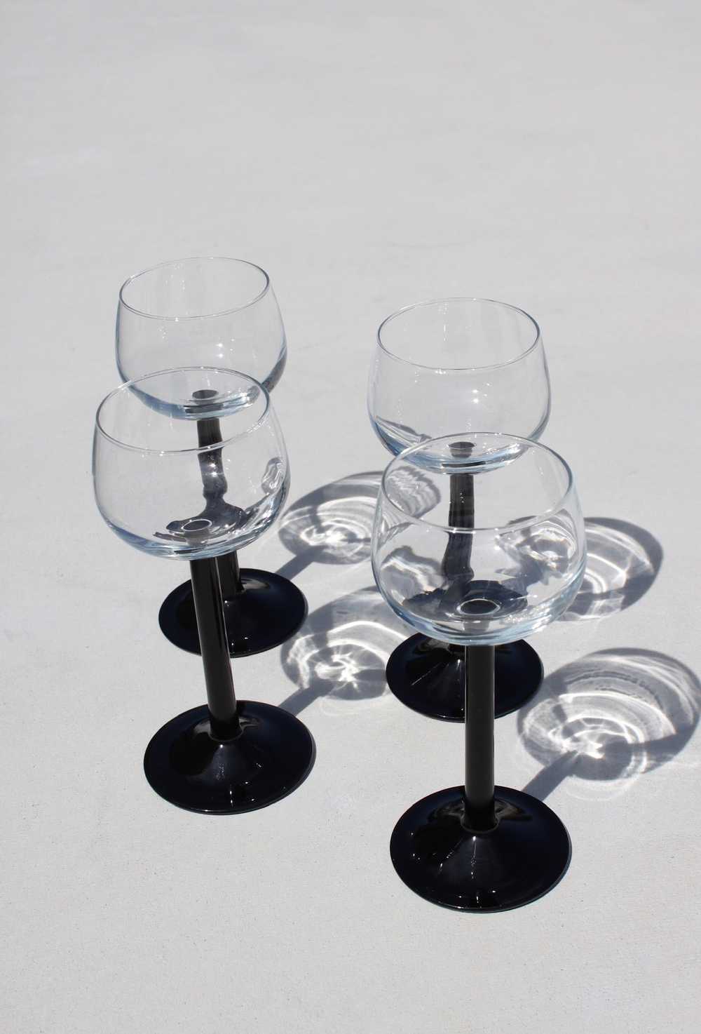 Petite Onyx Stem Glassware / Set of Four - image 2