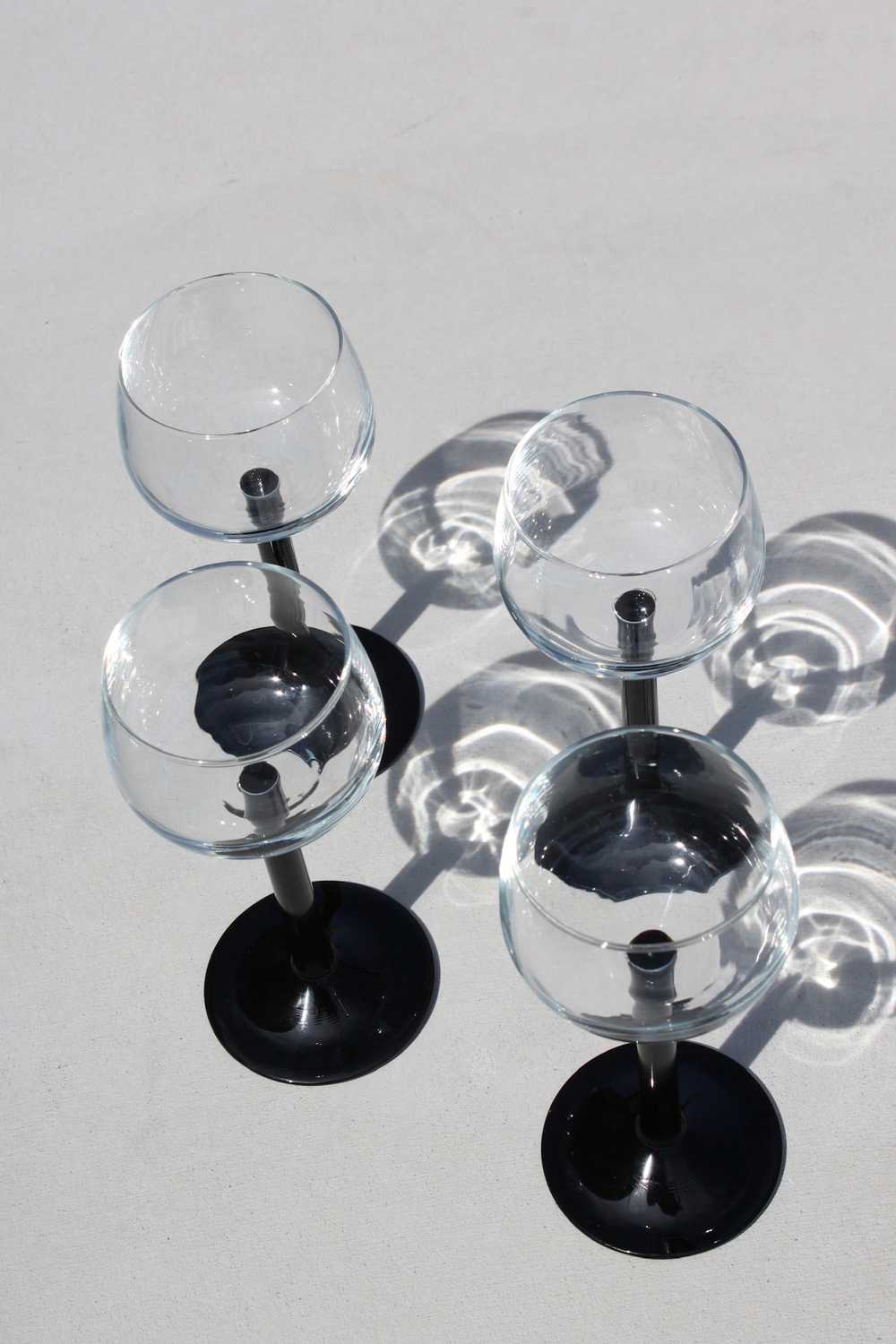 Petite Onyx Stem Glassware / Set of Four - image 3