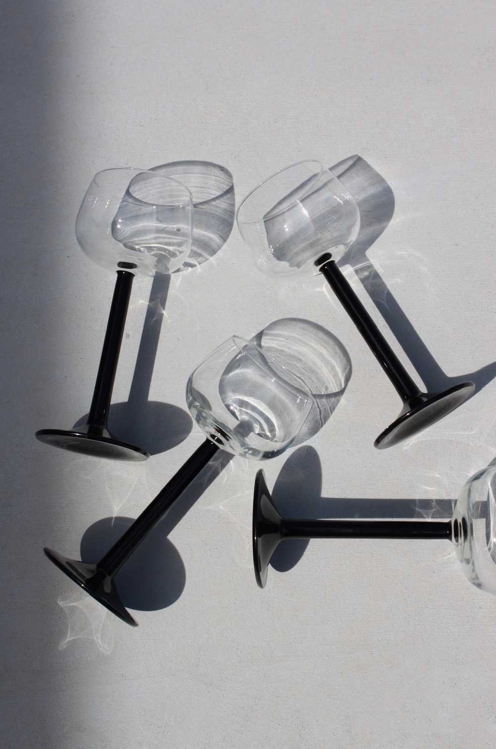 Petite Onyx Stem Glassware / Set of Four - image 4