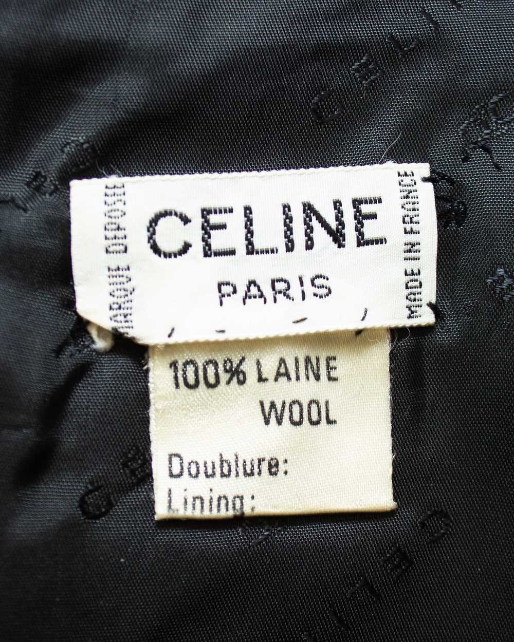 Celine Black Wool Cardigan and Gabardine Skirt En… - image 8