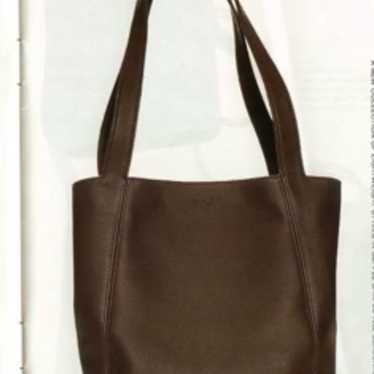 Vintage Coach Lexington Black Leather Tote Bag #4… - image 1
