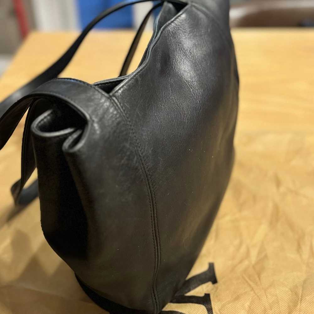 Vintage Coach Lexington Black Leather Tote Bag #4… - image 4