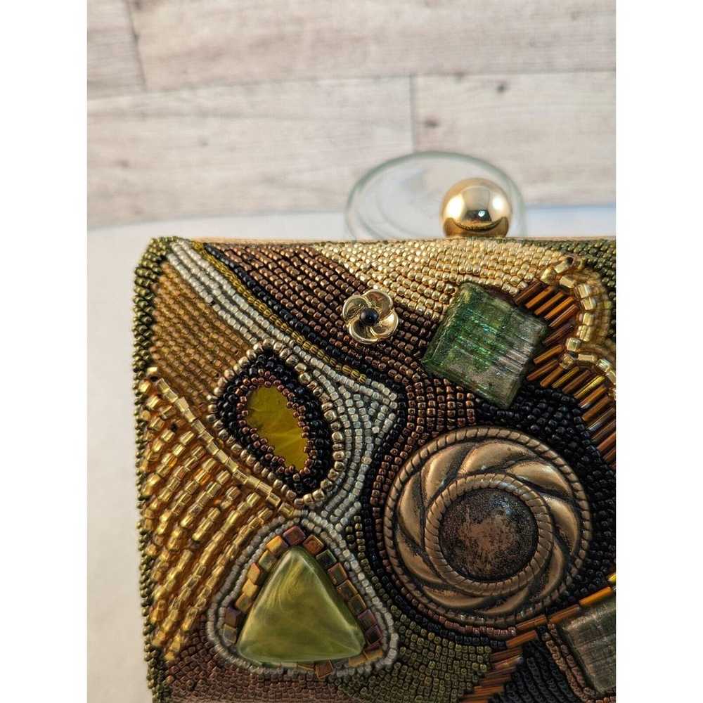 Vintage beaded evening bag Hand Embellished By Ow… - image 7