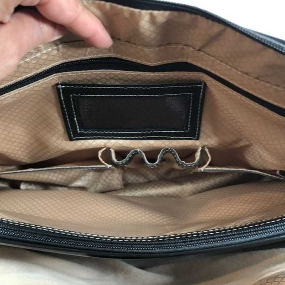 McKlein Black Laptop Bag Shoulder Strap Padded Po… - image 7