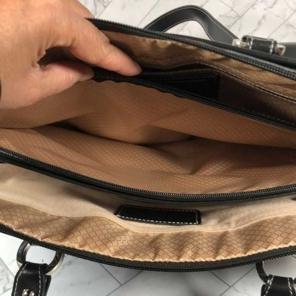 McKlein Black Laptop Bag Shoulder Strap Padded Po… - image 9