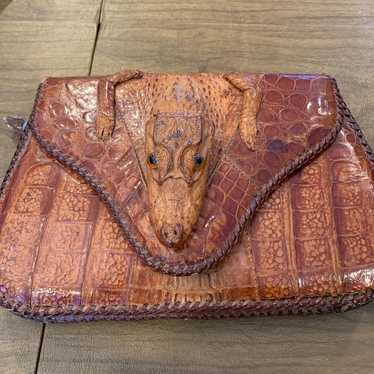 Vintage alligator purse - image 1