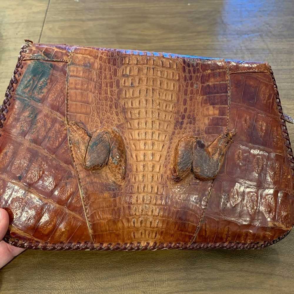 Vintage alligator purse - image 2