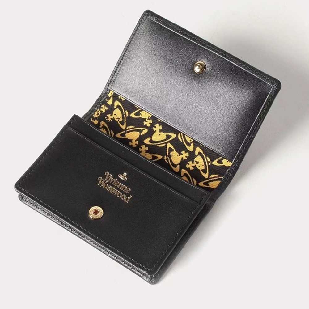 Vivienne Westwood solid color leather card holder - image 3
