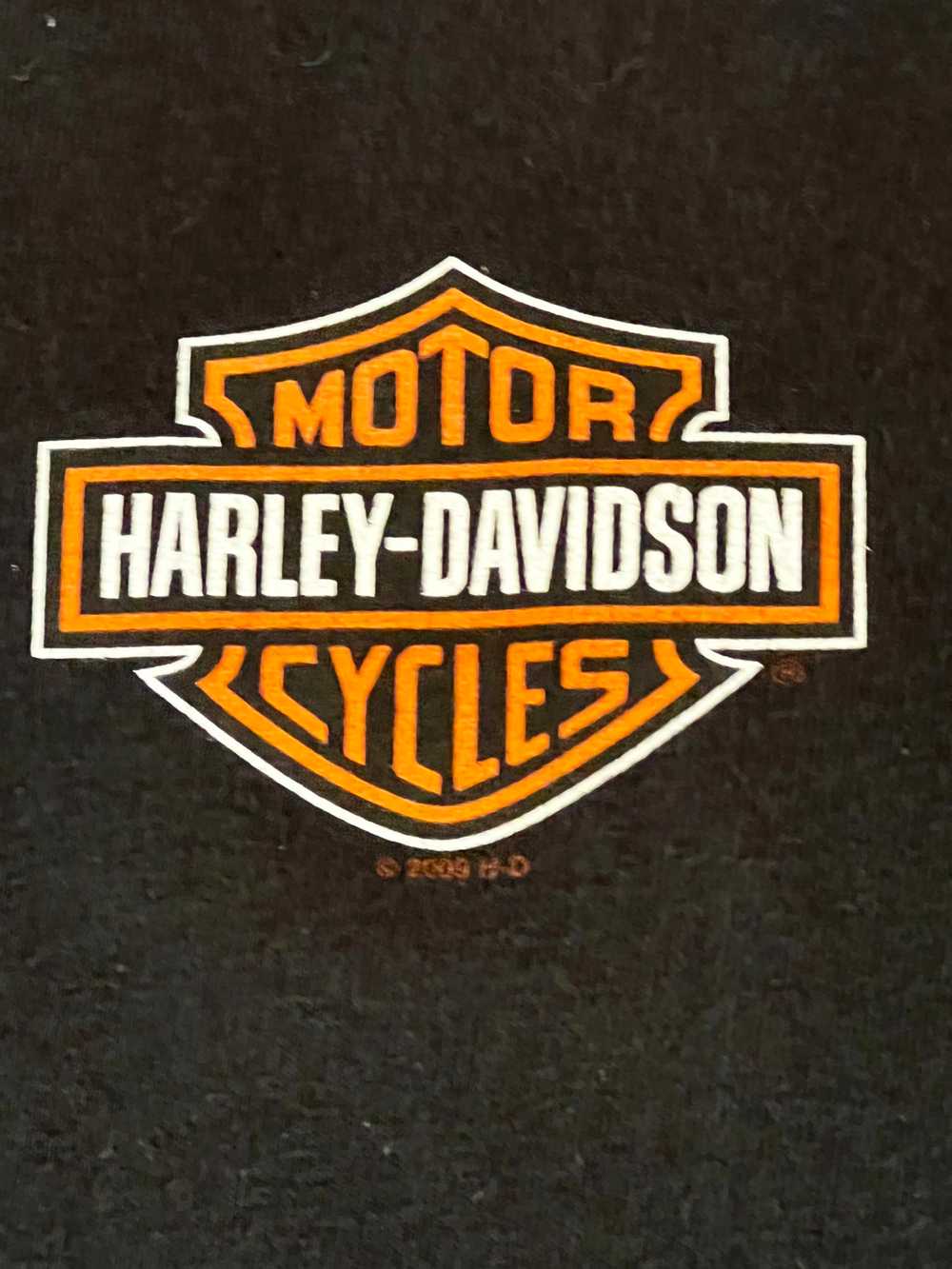 Y2K “Chester’s” Black Harley Davidson Shirt - image 3