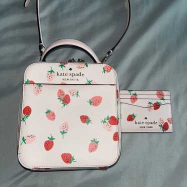 Kate Spade Strawberry Crossbody and Wallet - image 1