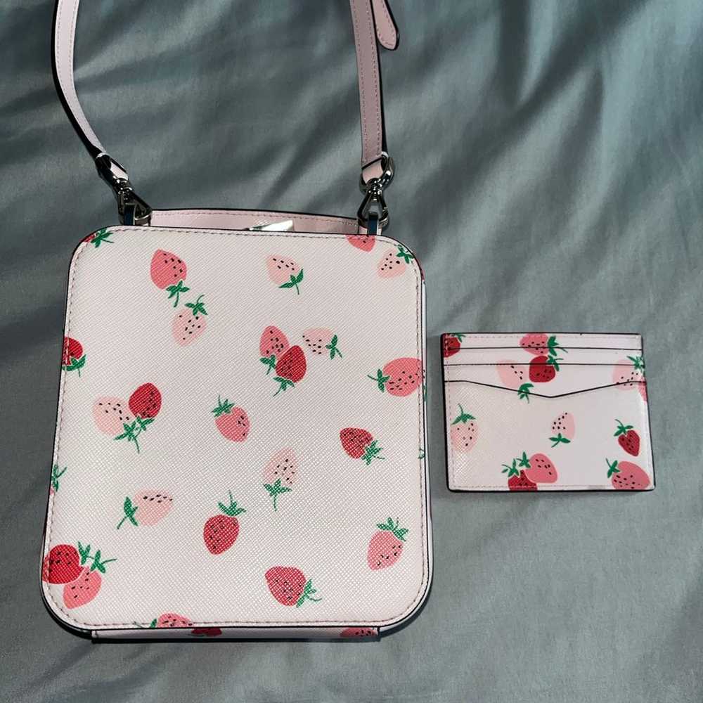 Kate Spade Strawberry Crossbody and Wallet - image 2