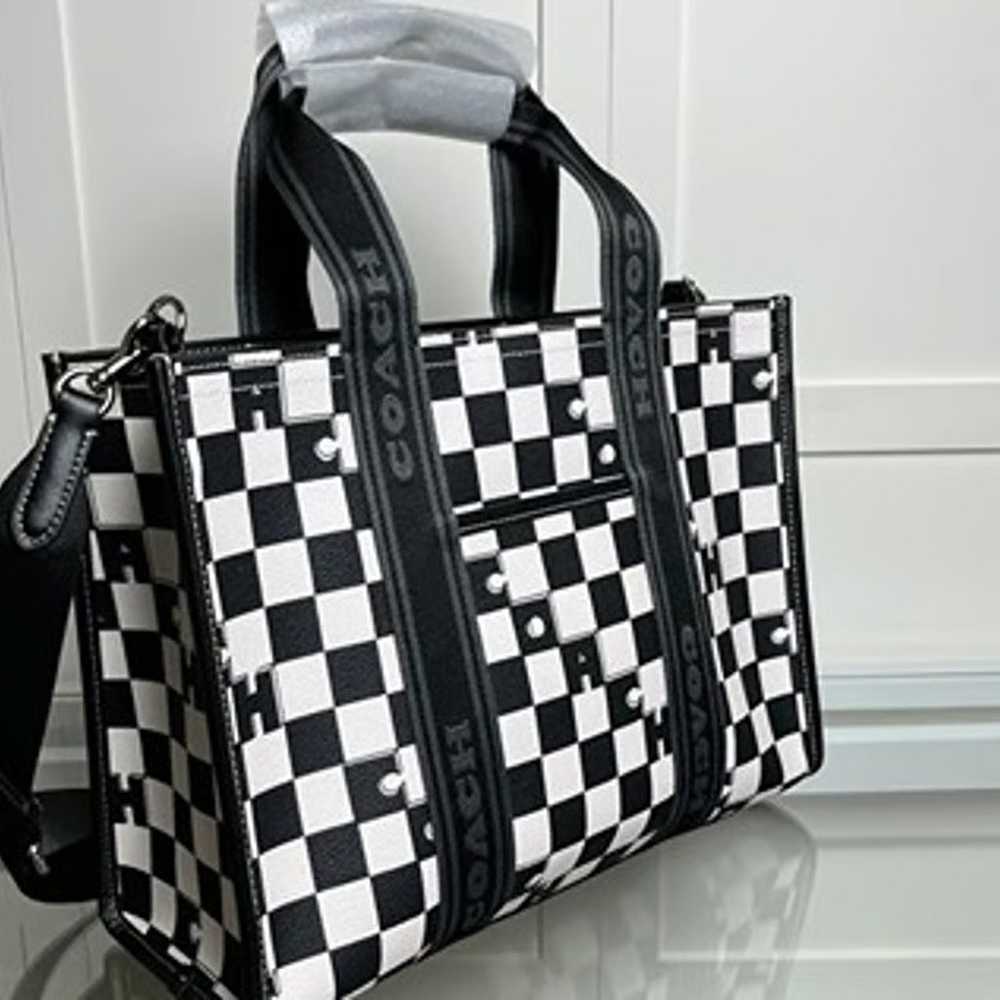 new coach Smith Tote With Checkerboard Print - image 2
