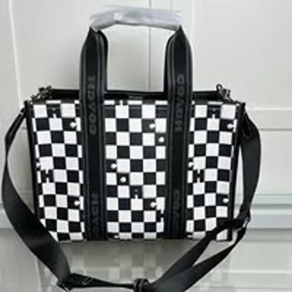 new coach Smith Tote With Checkerboard Print - image 3