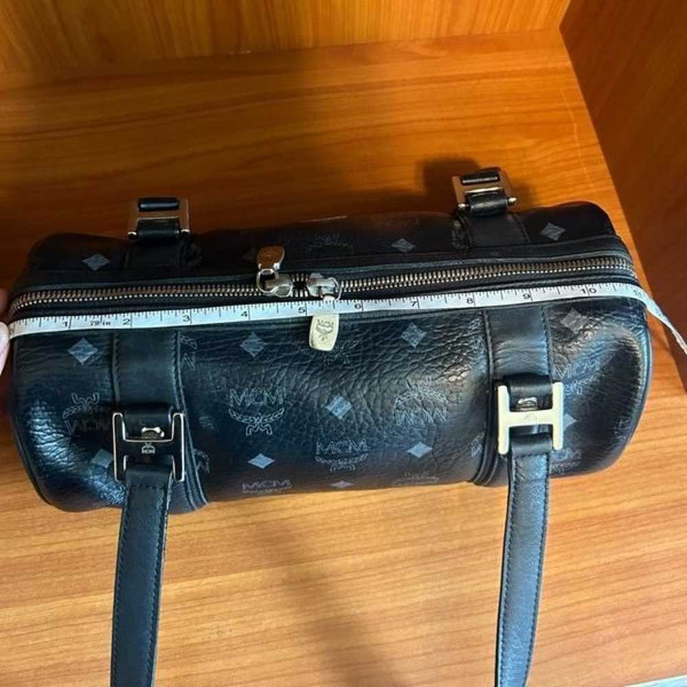 MCM Papillon Barrel Leather Handbag - image 10