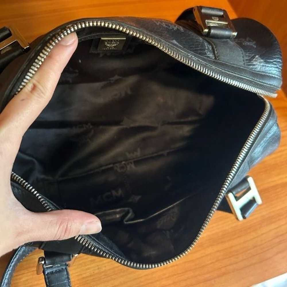 MCM Papillon Barrel Leather Handbag - image 8