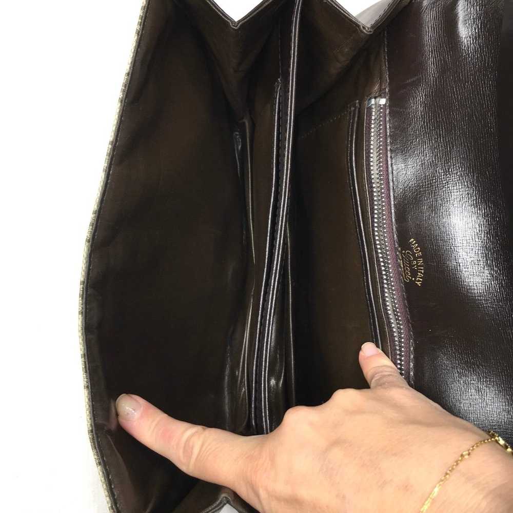 Authentic Gucci vintage brown shoulder bag - image 6