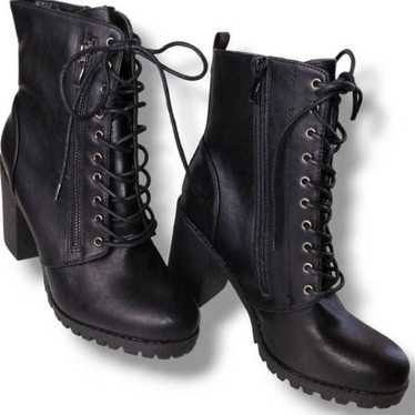 Dream Pairs Womens Combat Boots Size 6.5 Black Zi… - image 1