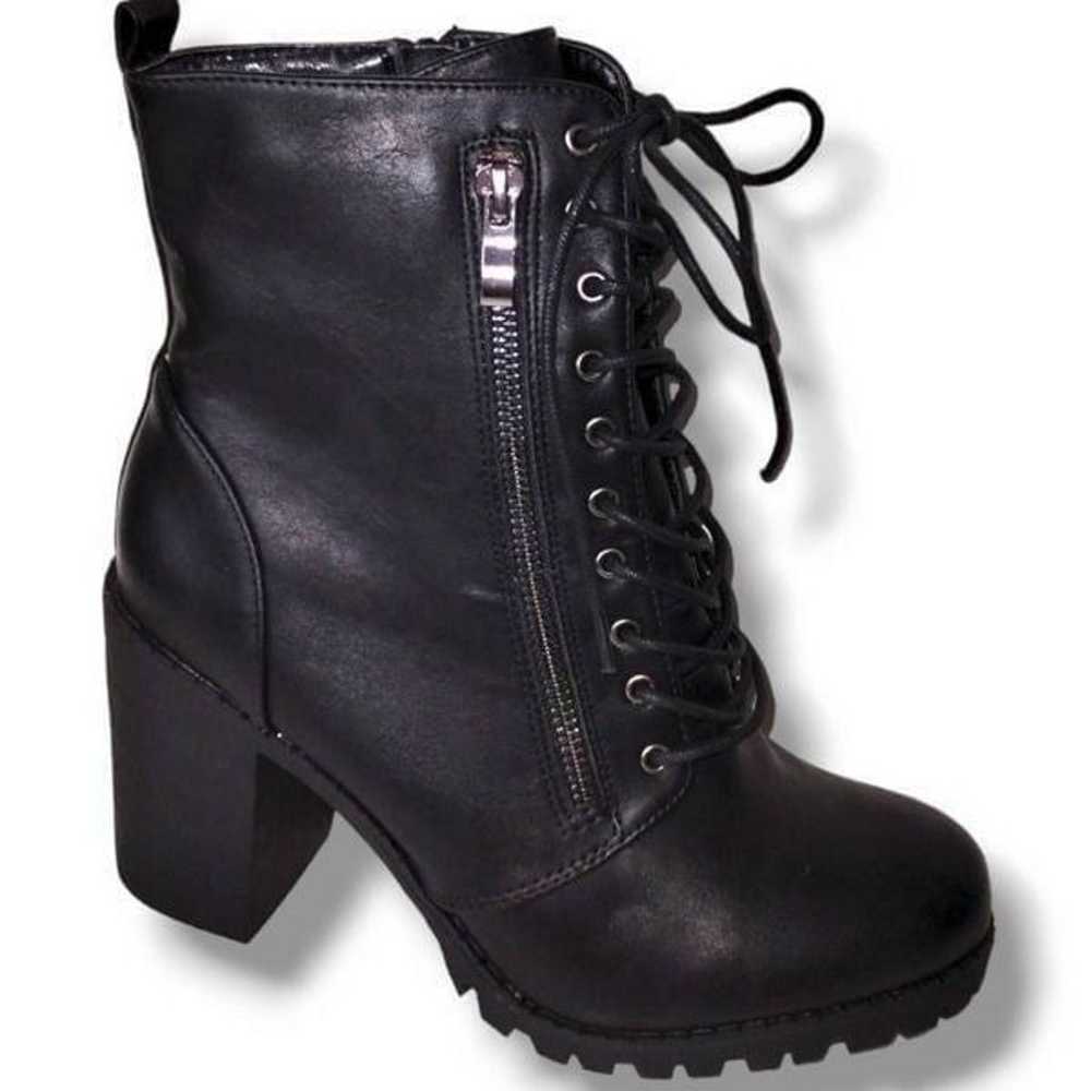 Dream Pairs Womens Combat Boots Size 6.5 Black Zi… - image 2