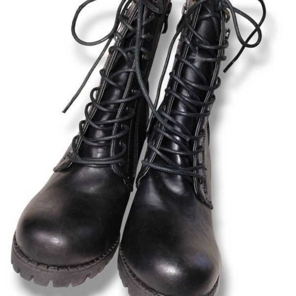 Dream Pairs Womens Combat Boots Size 6.5 Black Zi… - image 3