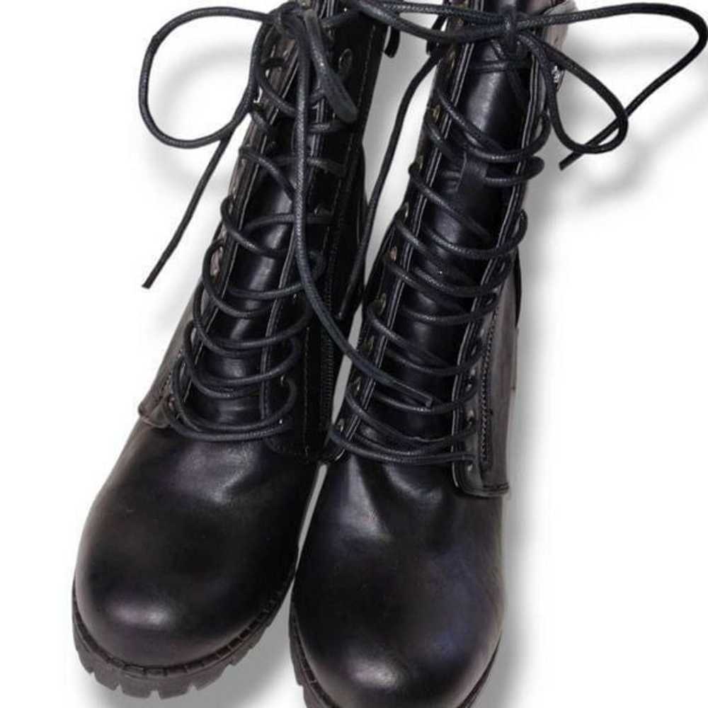 Dream Pairs Womens Combat Boots Size 6.5 Black Zi… - image 6