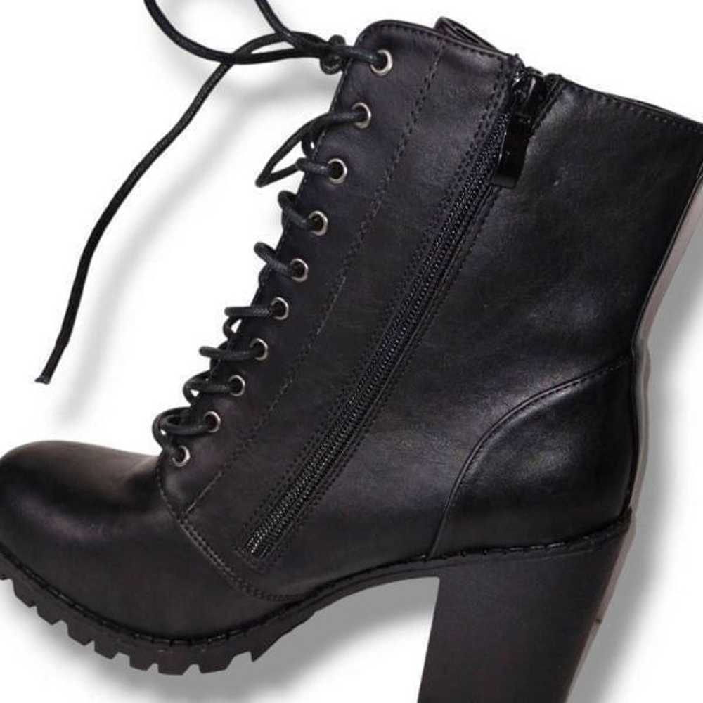 Dream Pairs Womens Combat Boots Size 6.5 Black Zi… - image 8