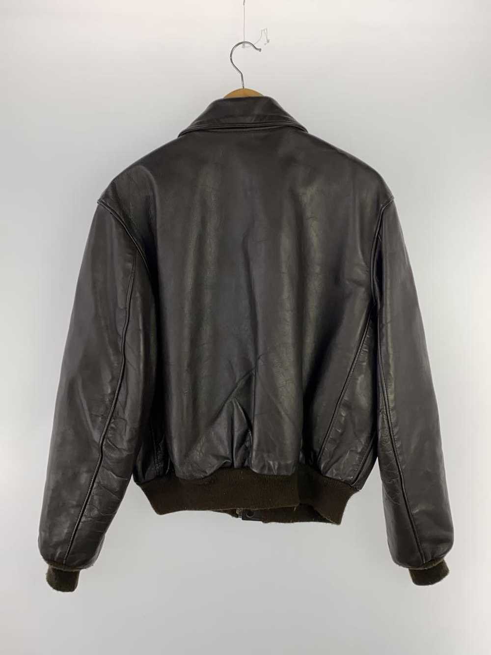Used Schott Leather Jacket Blouson/42/Leather/Bro… - image 2
