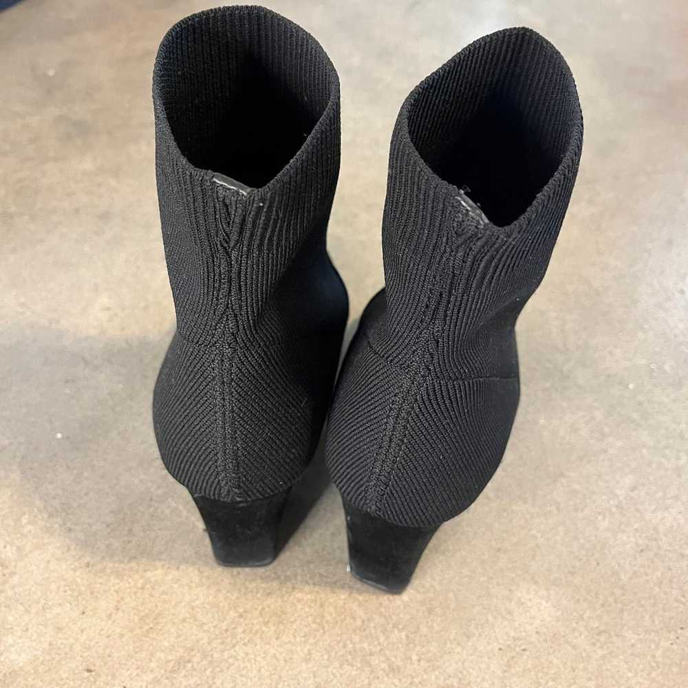 Steve Madden Reece Black Leather sock Ankle booti… - image 7