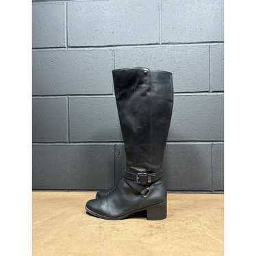 Anne Klein Jacoba Black Leather Knee High Boots B… - image 1