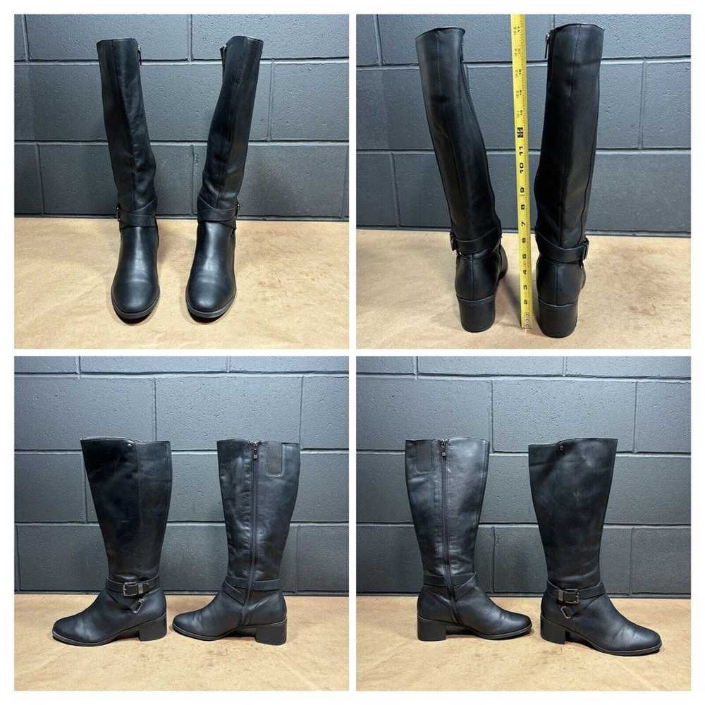 Anne Klein Jacoba Black Leather Knee High Boots B… - image 3