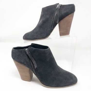 Dolce Vita Gray Leather Ankle Booties - image 1