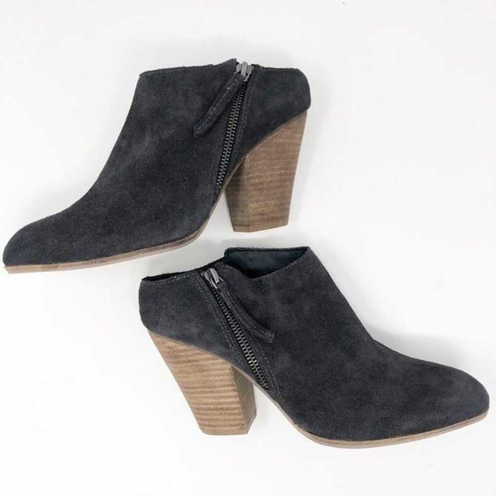 Dolce Vita Gray Leather Ankle Booties - image 2