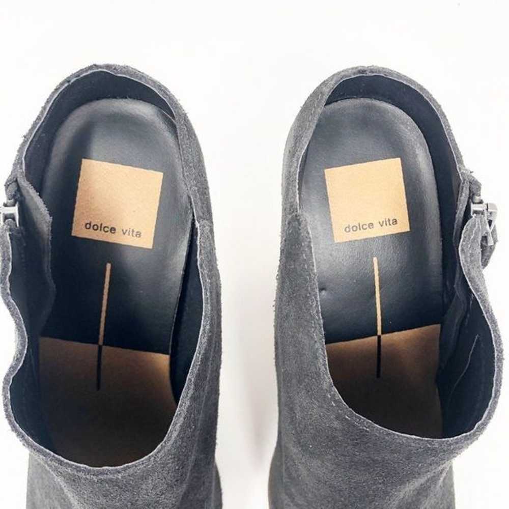 Dolce Vita Gray Leather Ankle Booties - image 7
