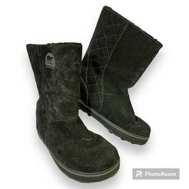 7.5 black sorel snow boots - image 1