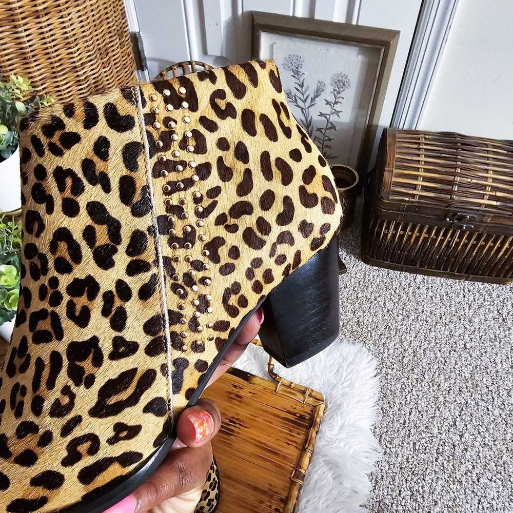 Vionic Georgia Leopard Print Calf Hair Studded Bo… - image 11