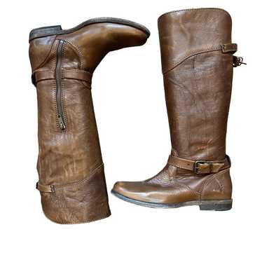 Frye Leather Long Riding Boots, Size 8 - image 1