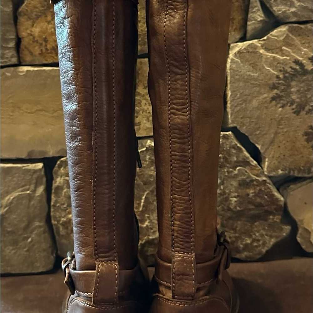 Frye Leather Long Riding Boots, Size 8 - image 4