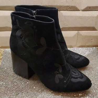 FRENCH CONNECTION Suede Embroidered Boot