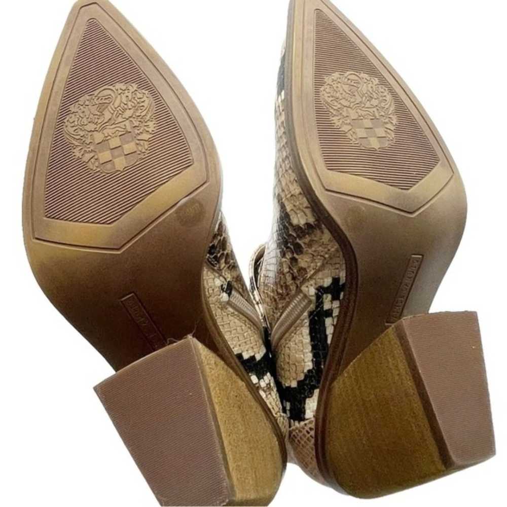 Vince Camuto Leather Desert Snake Pointed Toe Wes… - image 12