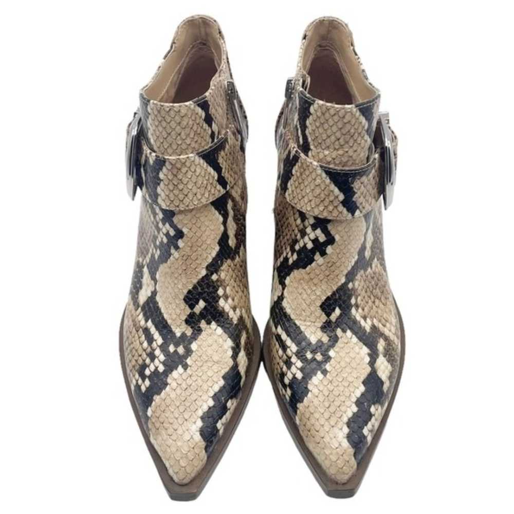 Vince Camuto Leather Desert Snake Pointed Toe Wes… - image 2