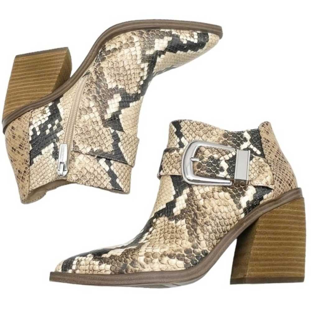 Vince Camuto Leather Desert Snake Pointed Toe Wes… - image 3