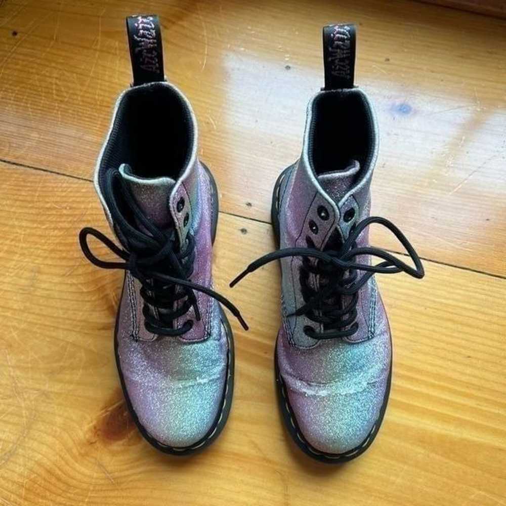 Dr. Martens 1460 Pascal Rainbow Glitter Boots Mul… - image 2