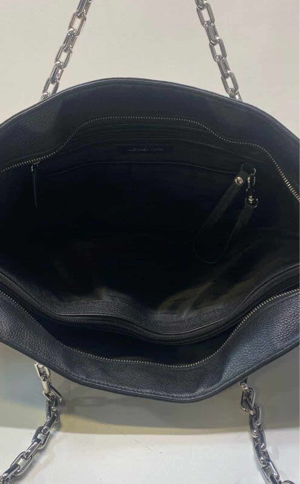 Michael Kors Pebble Leather Chain Shoulder Bag Bl… - image 4