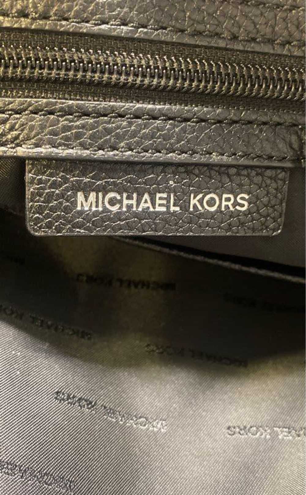 Michael Kors Pebble Leather Chain Shoulder Bag Bl… - image 5