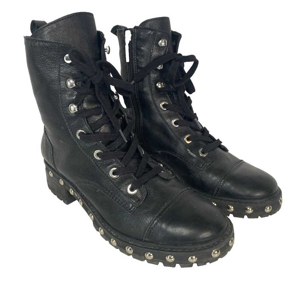 Schutz Andrea Studded Boots Combat Womens 10 Soft… - image 1