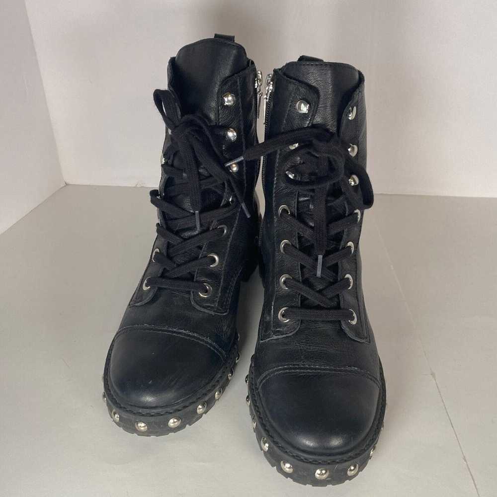 Schutz Andrea Studded Boots Combat Womens 10 Soft… - image 2