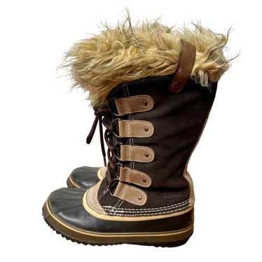 Sorel 8 Joan of Arctic Tall Winter Snow Boots Fur… - image 1