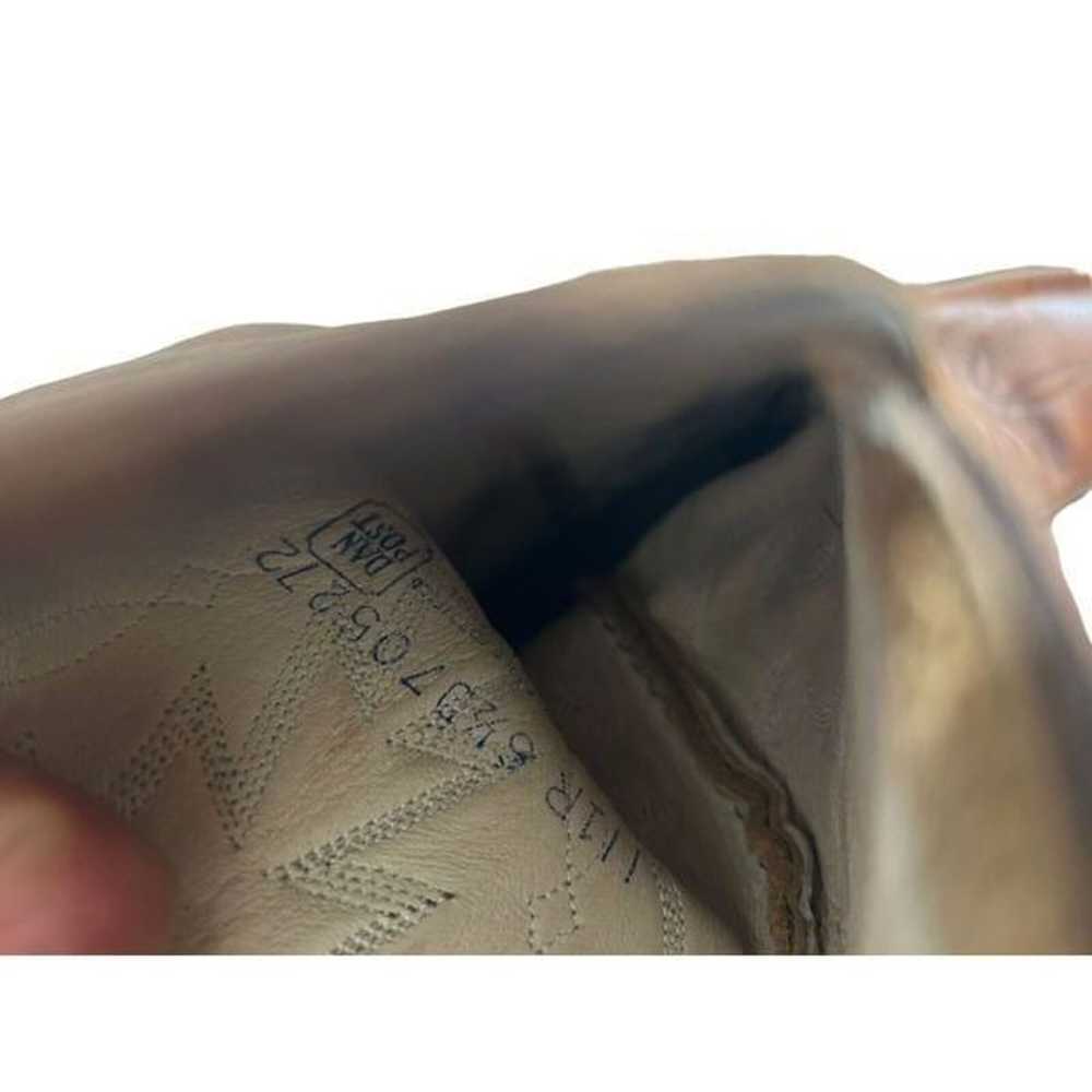VINTAGE Dan Post Calfskin Leather Boots Cognac Wo… - image 5