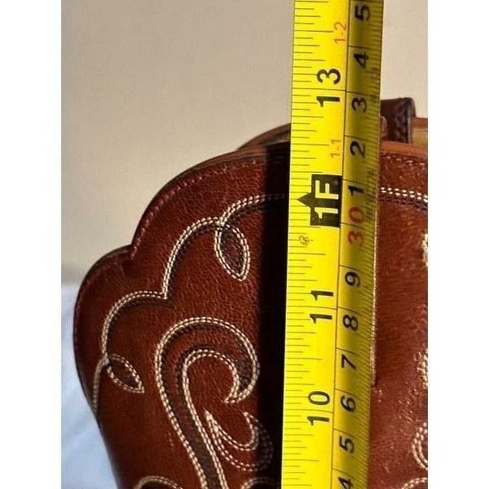 Ariat Cowgirl Brown  Leather Boots Size 7 B - image 10