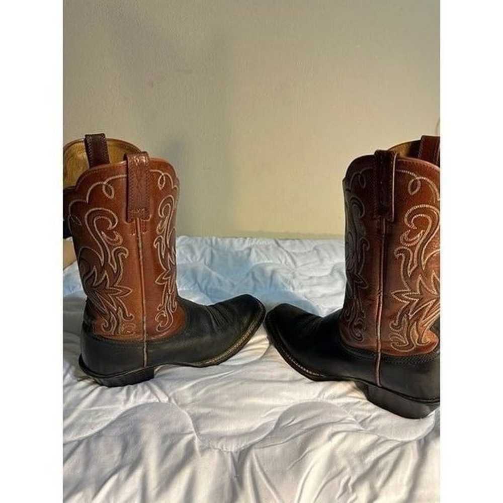 Ariat Cowgirl Brown  Leather Boots Size 7 B - image 4