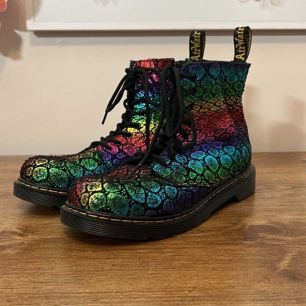 Dr. Martens Croc-Embossed Leather 1460 Pascal Boo… - image 2